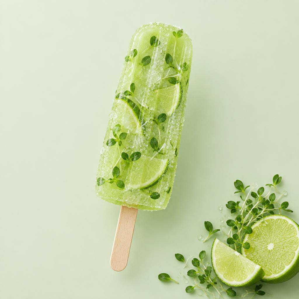 Ingredientes verdes y naturales en nuestras paletas